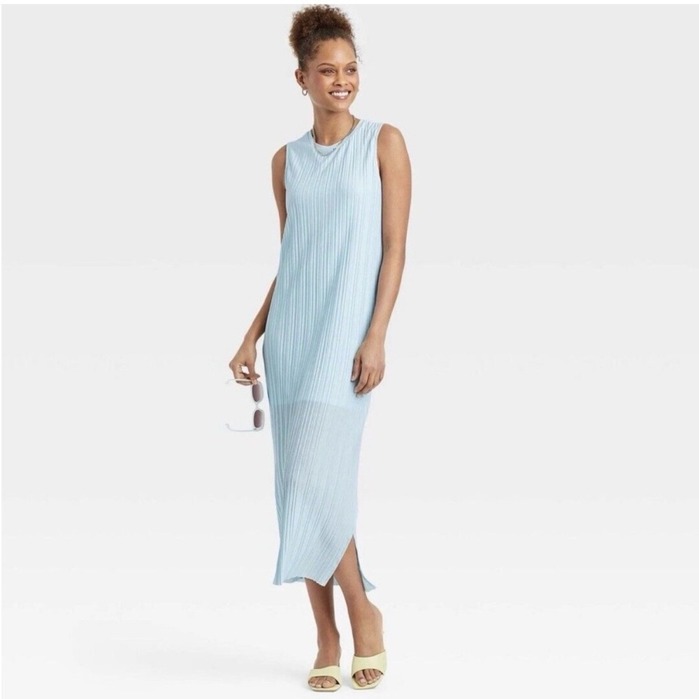 a new day Light Blue Midi Dress